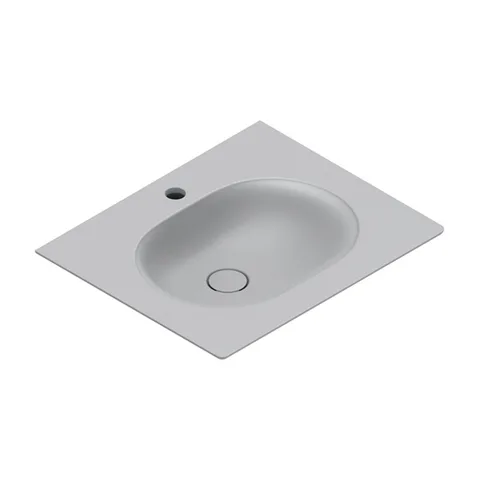 Catalano SFERA Раковина консоль 60x50, с 1 отв. под смеситель, покрытие Cataglaze+ , цвет Cemento Satinato