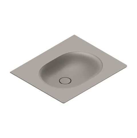 Catalano SFERA Раковина консоль 60x50, без отв. под смеситель, покрытие Cataglaze+, цвет Tortora Satinato