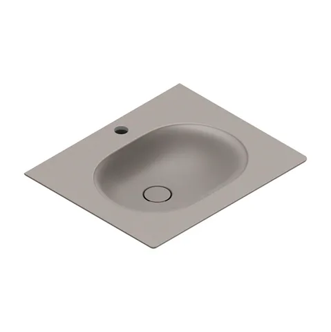 Catalano SFERA Раковина консоль 60x50, с 1 отв. под смеситель, покрытие Cataglaze+ , цвет Tortora Satinato
