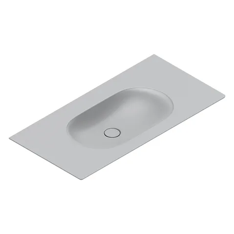 Catalano SFERA Раковина консоль 100x50, без отв. под смеситель, покрытие Cataglaze+, цвет Cemento Satinato