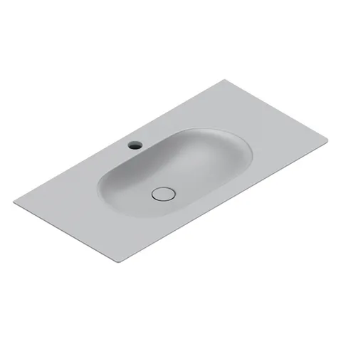 Catalano SFERA Раковина консоль 100x50, с 1 отв. под смеситель, покрытие Cataglaze+ , цвет Cemento Satinato