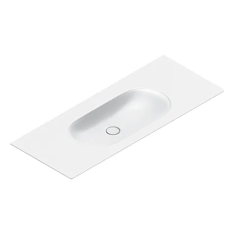 Catalano SFERA Раковина консоль 125x50, без отв. под смеситель, покрытие Cataglaze+, цвет белый матовый