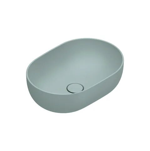 Catalano SFERA Раковина 50x35 h16 накладная, без отв. под смеситель, покрытие Cataglaze+, цвет Aqua Satinato