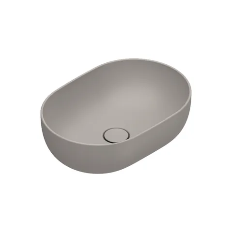 Catalano SFERA Раковина 50x35 h16 накладная, без отв. под смеситель, покрытие Cataglaze+, цвет Tortora Satinato