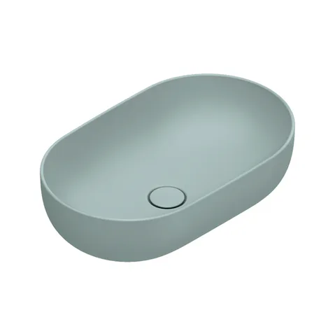 Catalano SFERA Раковина 60x37 h16 накладная, без отв. под смеситель, покрытие Cataglaze+, цвет Aqua Satinato