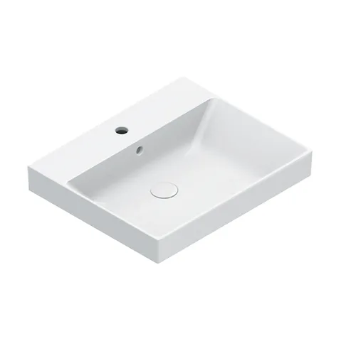 Catalano ZERO Раковина 60x50, с 1 отв. под смеситель, покрытие Cataglaze+, цвет белый глянцевый