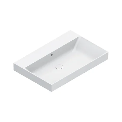 Catalano ZERO Раковина 75x50, без отв. под смеситель, покрытие Cataglaze+, цвет белый глянцевый