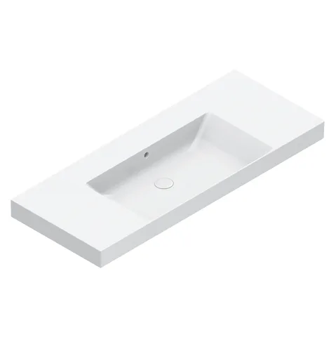 Catalano ZERO Раковина 125x50, без отв. под смеситель, покрытие Cataglaze+, цвет белый глянцевый