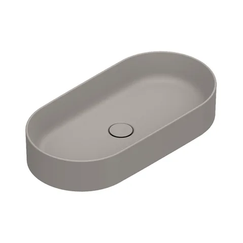Catalano Zero Раковина настольная. Без перелива. 70x35 h12см, без отв. под смеситель, покрытие Cataglaze+, цвет Tortora Satinato