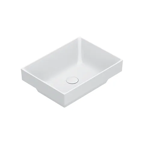 Catalano ZERO Раковина 50x37 встраиваемая, без отв. под смеситель, покрытие Cataglaze+, цвет белый глянцевый