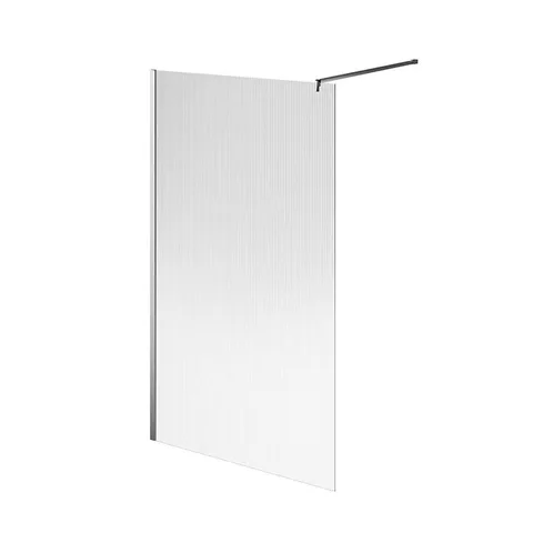 KERAMA MARAZZI Душевая перегородка CRISTALLO с рифленым стеклом, 120х210, хром