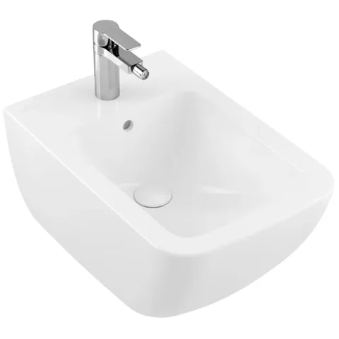 Villeroy&Boch Venticello Биде подвесное 375*560*285, с 1 отв. под смеситель, цвет альпийский белый