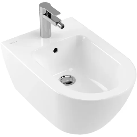 Villeroy&Boch Subway 2.0 Биде подвесное 375*565*280, с 1 отв. под смеситель, цвет альпийский белый