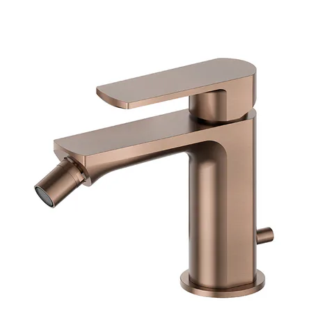 Newform Haka Смеситель для биде с донным клапаном, цвет: PVD brushed copper bronze