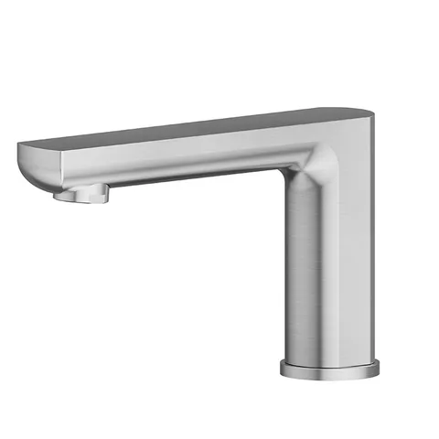 Newform Haka Излив для ванны с монтажом на борт ванн, цвет: PVD brushed stainless steel