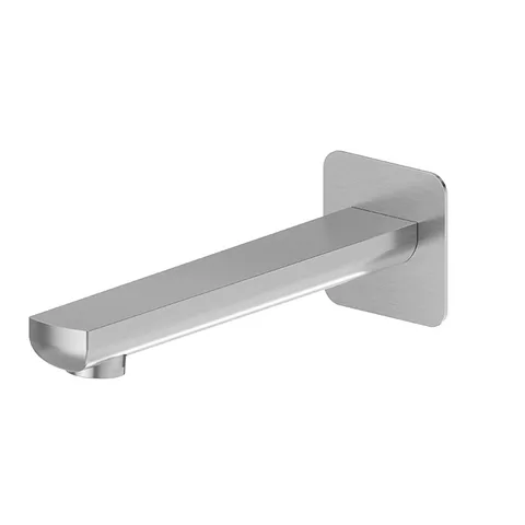 Newform Haka Излив для ванны из стены, длина 211 мм, с подключением на 1/2”, цвет: PVD brushed stainless steel