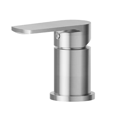 Newform Haka Переключатель потоков с установкой на борт ванны, цвет: PVD brushed stainless steel