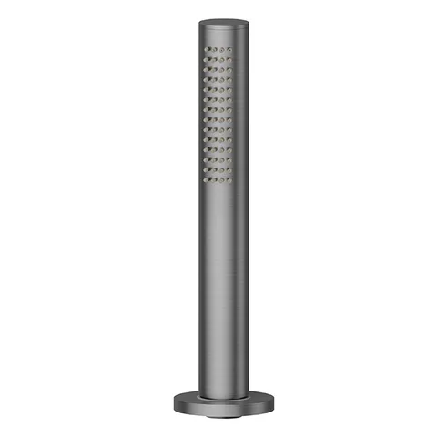 Newform Haka Комплект ручного душа со шлангом с монтажом на борт ванны, цвет: PVD brushed gun metal