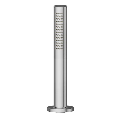 Newform Haka Комплект ручного душа со шлангом с монтажом на борт ванны, цвет: PVD brushed stainless steel