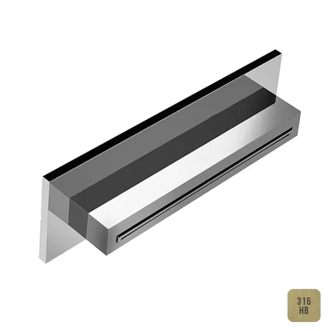 ALMAR  Излив настенный 346×80 мм, "водопад" цвет  High Brass Brushed PVD