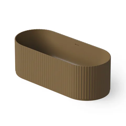 DEA DESIGN Stripes Ванна отдельностоящая 170x72xh56 см, материал: Solid Surface искуственный камень, цвет: dark camel
