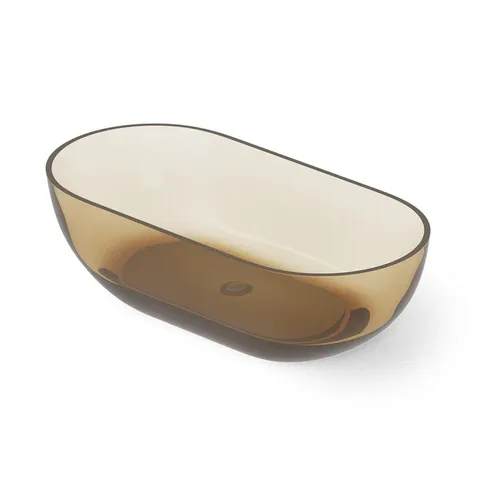 DEA DESIGN Shadow Ванна отдельностоящая 165x82xh52 см, материал: Glasstech прозрачная смола, цвет: classic green