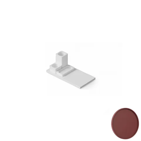 DEA DESIGN Набор настольных аксессуаров 40x20xh12 см, материал: Solid Surface искуственный камень, цвет: red wine