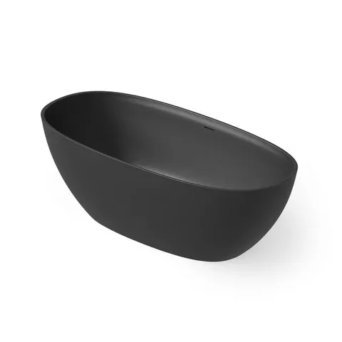 DEA DESIGN Edge Ванна отдельностоящая 150x73xh56 см, материал: Solid Surface искуственный камень, цвет: Black №16