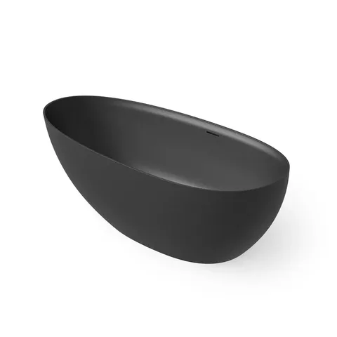 DEA DESIGN Edge Ванна отдельностоящая 130x76xh56 см, материал: Solid Surface искуственный камень, цвет: Black №16