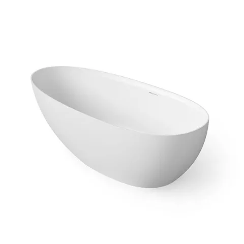 DEA DESIGN Edge Ванна отдельностоящая 150x76xh56 см, материал: Solid Surface искуственный камень, цвет: White №18