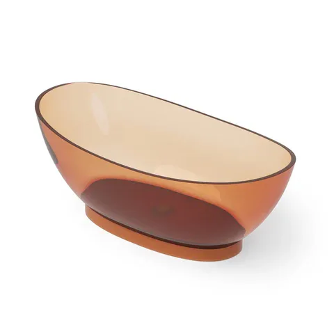 DEA DESIGN Elegant Ванна отдельностоящая 155x78xh58 см, материал: Glasstech прозрачная смола, цвет: Sunset R1