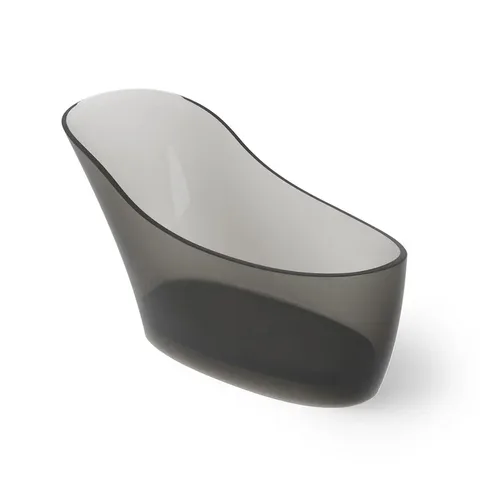 DEA DESIGN Elegant Ванна отдельностоящая 169x75xh88 см, материал: Glasstech прозрачная смола, цвет: Smoky Black R4
