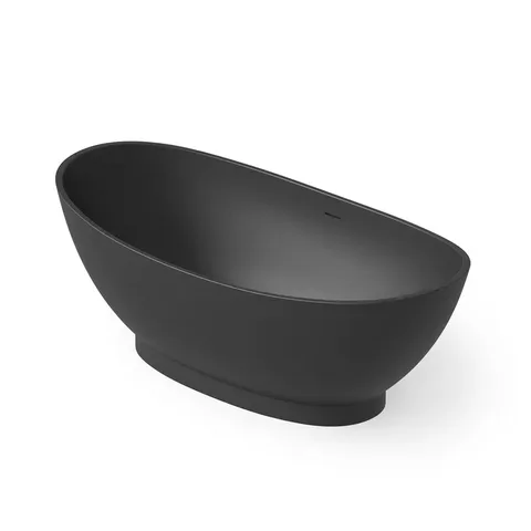 DEA DESIGN Elegant Ванна отдельностоящая 179x88xh64 см, материал: Solid Surface искуственный камень, цвет: Black №16