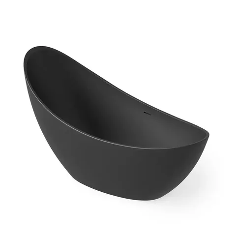 DEA DESIGN Elegant Ванна отдельностоящая 186x78xh94 см, материал: Solid Surface искуственный камень, цвет: Black №16