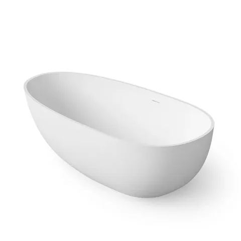 DEA DESIGN Modern Ванна отдельностоящая 160&times;80&times;h54 см, материал: Solid Surface искуственный камень, цвет: White №18