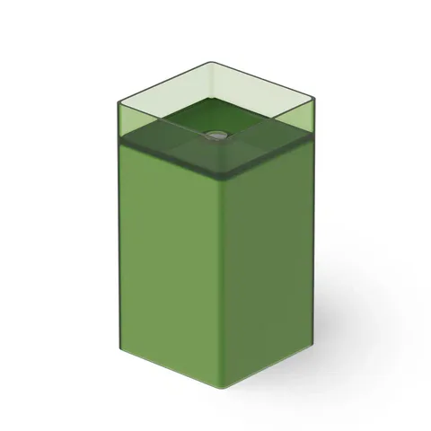 DEA DESIGN Washbasins Раковина напольная 45x45xh90 см, материал: Glasstech прозрачная смола, цвет: Emerald R3