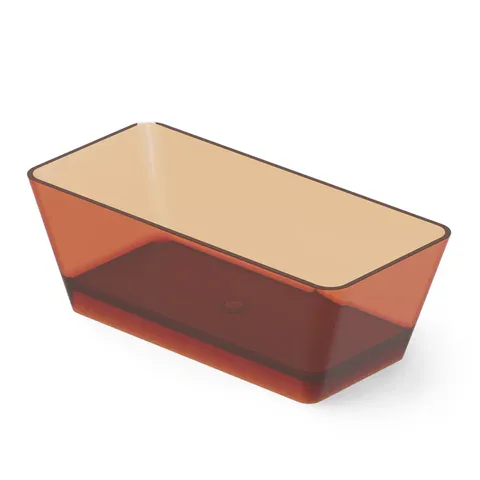 DEA DESIGN Modern Ванна отдельностоящая 150x68xh56 см, материал: Glasstech прозрачная смола, цвет: Sunset R1