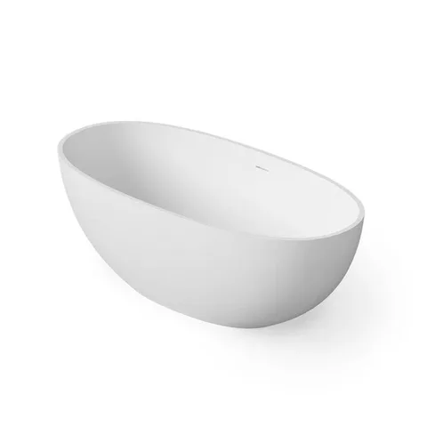 DEA DESIGN Nature Ванна отдельностоящая 155x75xh55 см, материал: Solid Surface искуственный камень, цвет: White №18