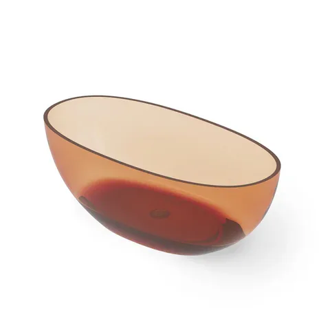 DEA DESIGN Nature Ванна отдельностоящая 165x80xh58 см, материал: Glasstech прозрачная смола, цвет: Sunset R1