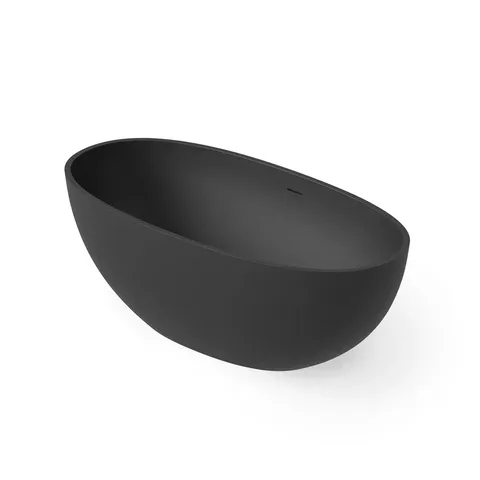 DEA DESIGN Nature Ванна отдельностоящая 165x80xh58 см, материал: Solid Surface искуственный камень, цвет: Black №16