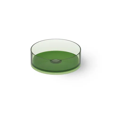DEA DESIGN Washbasins Раковина настольная 30x30xh14 см, материал: Glasstech прозрачная смола, цвет: Emerald R3