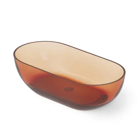 DEA DESIGN Shadow Ванна отдельностоящая 178x88xh52 см, материал: Glasstech прозрачная смола, цвет: Sunset R1