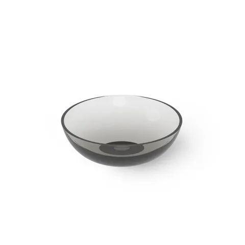 DEA DESIGN Washbasins Раковина настольная 42x42xh16 см, материал: Glasstech прозрачная смола, цвет: Smoky Black R4