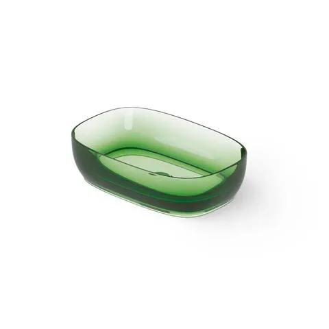 DEA DESIGN Washbasins Раковина настольная 55x36xh14 см, материал: Glasstech прозрачная смола, цвет: Emerald R3