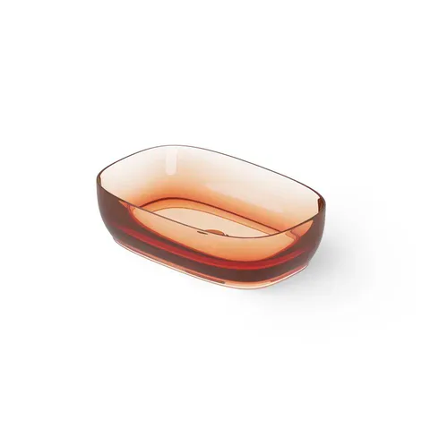 DEA DESIGN Washbasins Раковина настольная 55x36xh14 см, материал: Glasstech прозрачная смола, цвет: Sunset R1