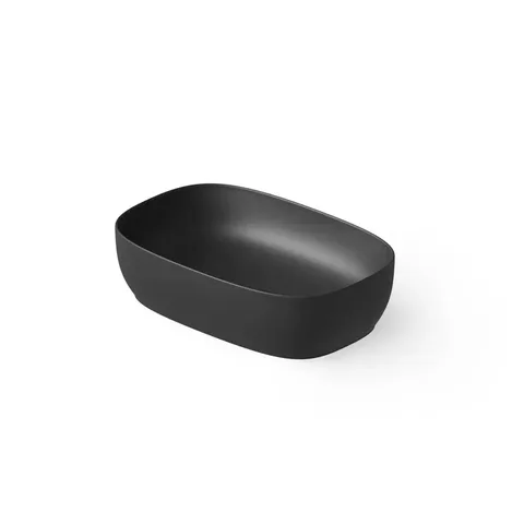 DEA DESIGN Washbasins Раковина настольная 55x36xh14 см, материал: Solid Surface искуственный камень, цвет: Black №16