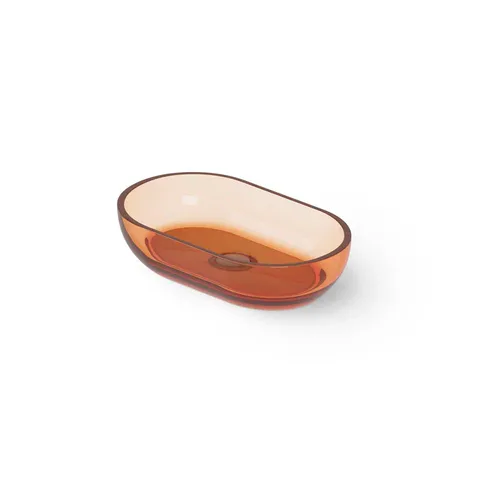 DEA DESIGN Washbasins Раковина настольная 55x32xh13 см, материал: Glasstech прозрачная смола, цвет: Sunset R1