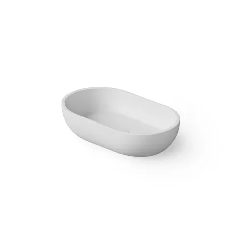 DEA DESIGN Washbasins Раковина настольная 55x32xh13 см, материал: Solid Surface искуственный камень, цвет: White №18
