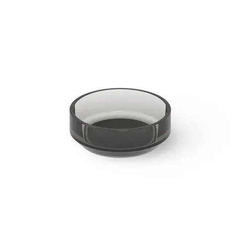 DEA DESIGN Washbasins Раковина настольная 43x43xh15 см, материал: Glasstech прозрачная смола, цвет: Smoky Black R4