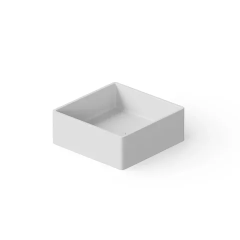 DEA DESIGN Washbasins Раковина настольная 40x40xh15 см, материал: Solid Surface искуственный камень, цвет: White №18